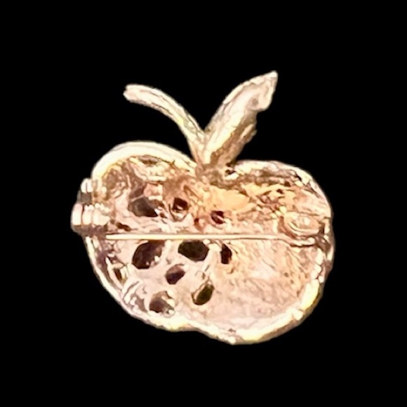 APPLE PIN BROOCH - Picture 2 of 2